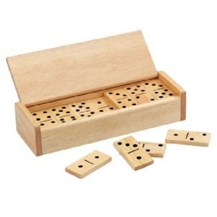 DOMINO SPILL AUS HOLZ