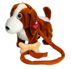 WALKING THE DOG - Spillsatshond dee leeft mat L&eacute;ngt
