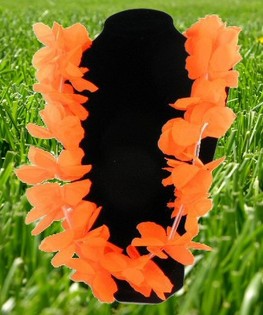 ORANJE WM FUSSBALL HAWAII KRANZ (12 Stk.)