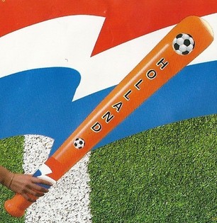 ORANGE OPGEBLOSEN KNUPPEL, 90 cm laang! (12 Stk.)