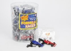 Formel 1 Abschoss-Rennauto an der Blister-Box (48 Stk.)