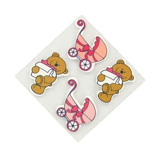 Dekoratiouns-Sticker - Babyrosa (20 Stk.)
