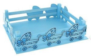 Dekoratiounskuerf - Baby-Blau (2 Stk.)