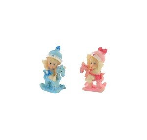 Dekoratioun Baby op Schaukelp&auml;erd 5 cm (24 Stk.)
