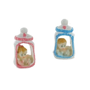 Gebuert Taartentopper - Baby am Fl&auml;schchen 5,5 cm (12 Stk.)