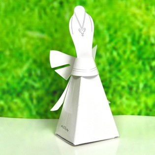 Hochz&auml;its-Kaddosverpackung - Modell Brautkleed (50 Stk.)