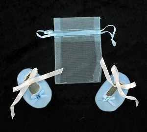 Baby-Schung mat Kaddosseechelchen - Blo (12 Puer)