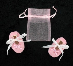 Dekorativ Baby-Schung mat Kaddostut - Rosa (12 Puer)