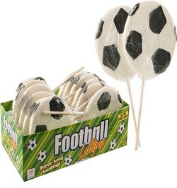 Grousse Futtballslolly am Display (12 Stk.)