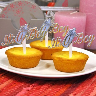 Gebuert Cupcake-Piker - It's a Boy (12 Stk.)