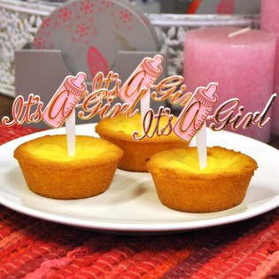 Gebuerts-Cupcake-Spie&szlig;er - It's a Girl (12 Stk.)