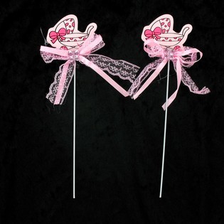 Gebuertskuch Piker - Rosa Kannerwon (12 Stk.)