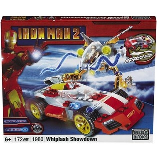 MEGA BLOKS Iron Man 2 Whiplash Showdown Spillset - 1980