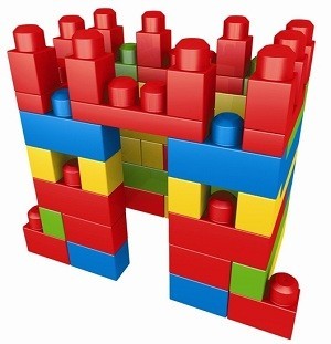 MEGA BLOKS Bausteng-Set am Sak (70 Deeler) - 8309