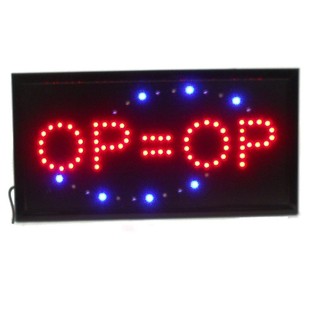 LED Reklammssch&euml;ld - OP = OP