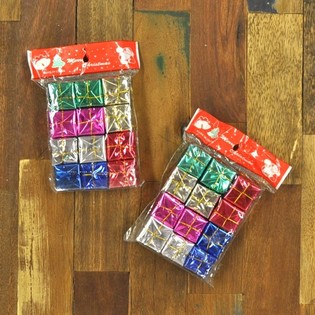 Dekoratioun Chr&euml;schtdagsgeschenker (12er-Pak)