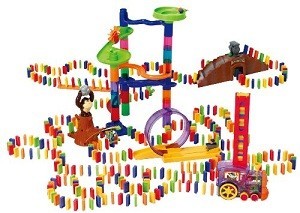 PLAYGO - Deluxe Domino-Spillset mat Dominoszuch - 500 Deeler