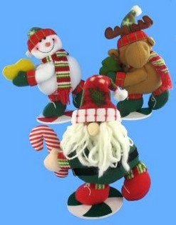 Luxus Chr&euml;schtdag-Figuren op Standfuss (4 Stck.)