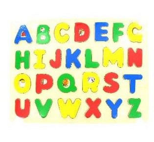 ABCD Puzzle aus Holz (6 Stk.)