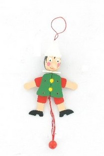 Hampelmann Pinocchio aus Holz (4 Stk.)
