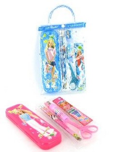 Flott Schreiwsachen-Set an enger klenger T&auml;sch (24 St&eacute;ck)