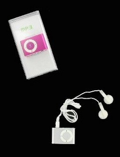 MP3-Player mat Kopfh&ouml;rer - 4GB (Assort&eacute;iert Faarwen)