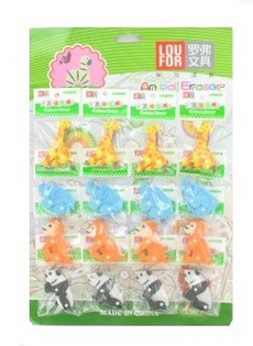 D&eacute;ieren-Gummi op Kaart (16 Stk.)