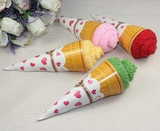 Handduch an der Form vun engem Glace - kleng (7 Stk.)