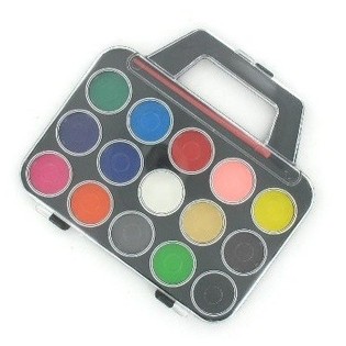 Aquarellfaarwen-Set - Handt&auml;sche-Modell (12 Stk.)