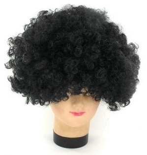 Afro-Per&eacute;ck Schwaarz (5 Stk.) - Grousshandel Party