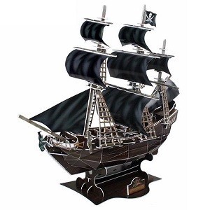 3D Puzzel - D'Queen Anne's Revenge (Piratesch&euml;ff)