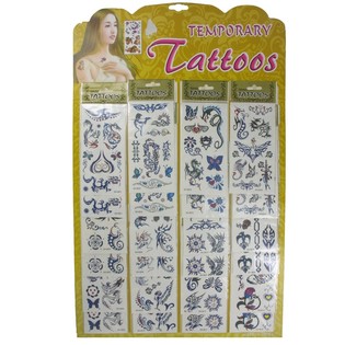 TATTOO-STICKEREN OP KAART (24 Stk.)