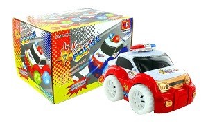 Bump & Go Police Auto Spillsaach mat Liicht an Toun