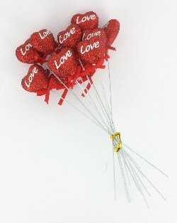 DEKORATIOUN H&Auml;ERZ LOVE (12 Stk.)
