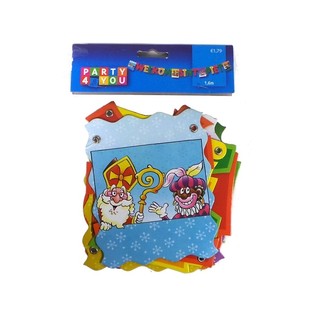 Sinterklaas Girlanden 160 cm (6 Stk.) - Kleeschen Deko fir Gesch&auml;fter & Ver&auml;iner