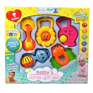 5-delege Babyrattels-Geschenkset