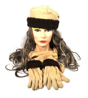 Microfleece-Set 3-deeleg beige