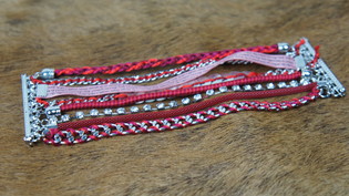 Ibiza Armband 8-lagesch Rout (1 Stk.)