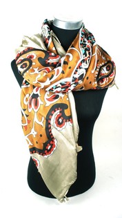 Luxus Taupe Ibiza-Look Schal (1 Stk.)
