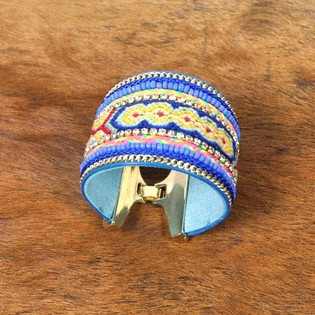 Luxe-Armband Ocean Blue | Ibiza-Stil Breet