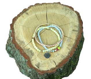 3-laagegen Ibiza-Look Armband (1 Stk.)