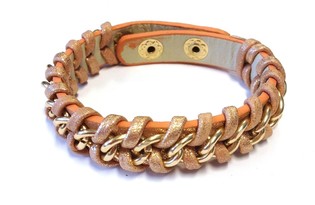 Geflochtenen Ibiza-Armband Lachs (1 Stk.)