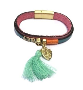 Luxus Armband Rosa/Turquoise (1 Stk.)