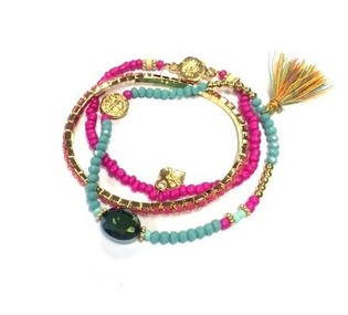 Elasteschen Ibiza-Style 3-Reiege Bracelet (1 Stk.)