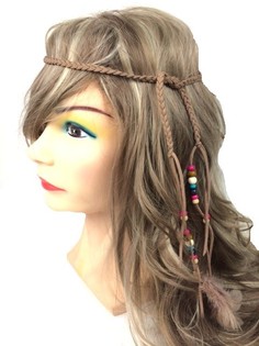 IBIZA LOOK HAARBAND MAT BERELEN BRAUN (1 Stk.)