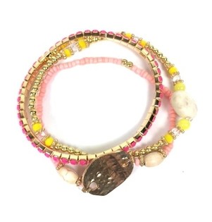 3-st&auml;ngege Bracelet am Ibiza Look (1 Stk.)