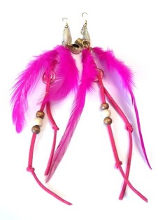 Ouerring Ibiza Style fuchsia mat Muschel (1 Stk.)