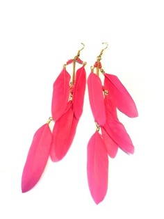 Ibiza-Style Fiederperlen a Rosa (1 Stk.)