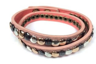 Rosa Ibiza-Look Bracelet (1 Stk.)