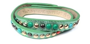 Gr&eacute;ngt Armband mat Nieten (1 Stk.)